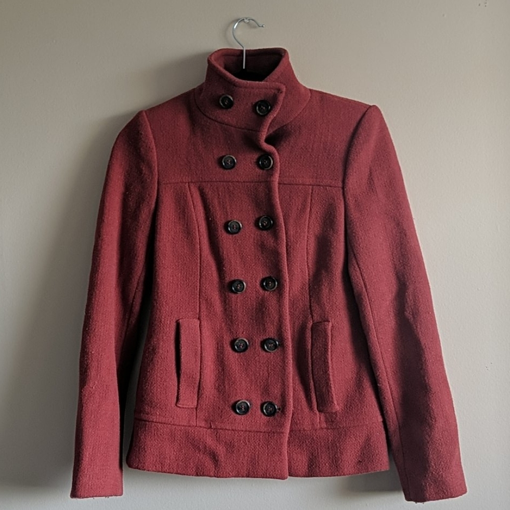 XS Red peacoat - Picture 3 of 9